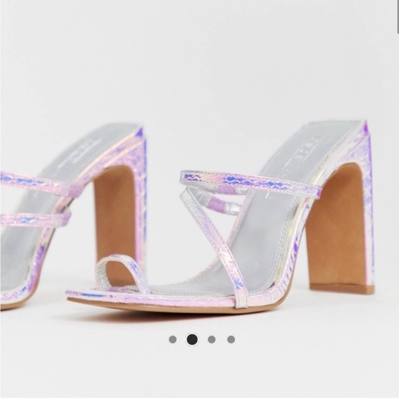 ASOS Design Heckle toe loop Heels - Picture 1 of 6